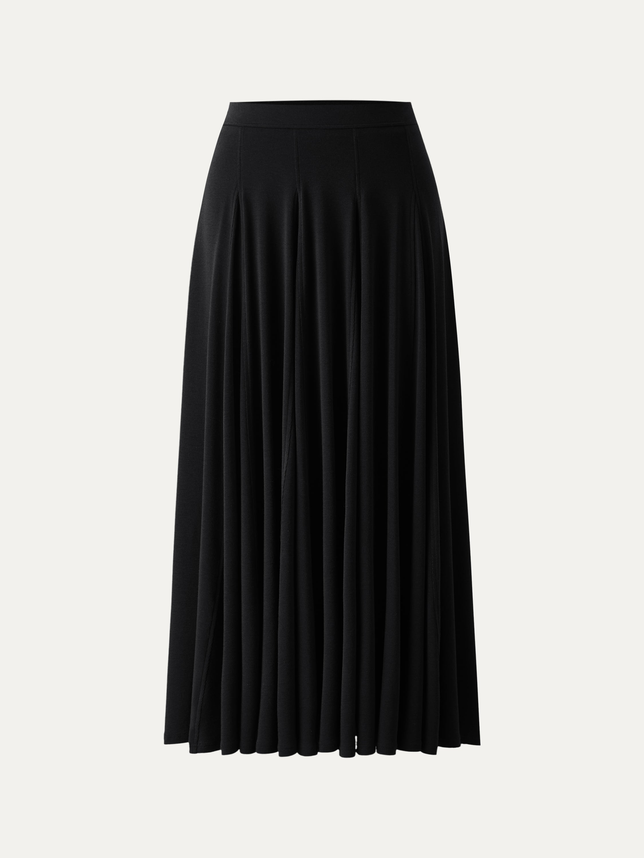 Eco-MiYaMoon® Godet Hem Pull-on Maxi Skirt