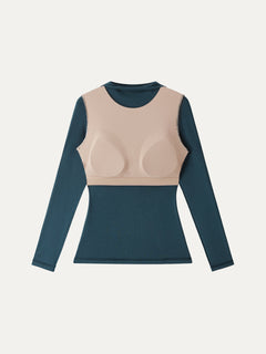 LiteWarm Mockneck Long Sleeve Bra Top