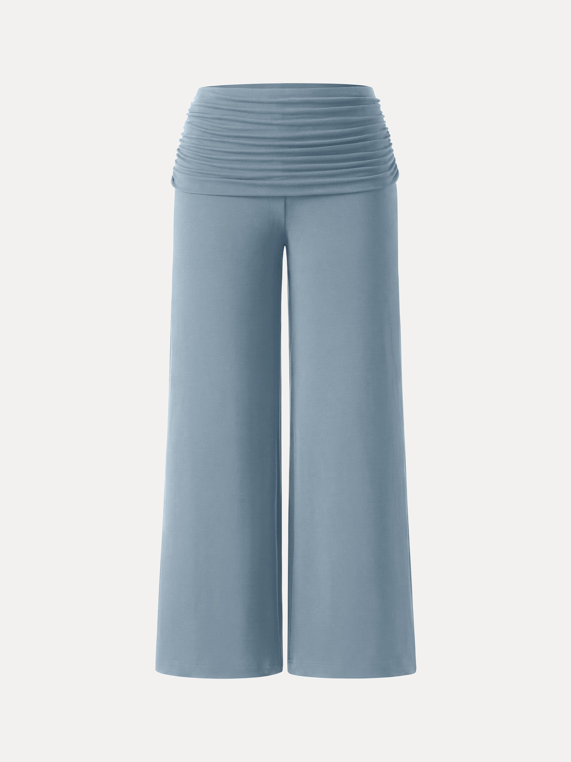 Non-Itchy Wool Blend Drapey Wide Leg Pull-on Pants with Pockets