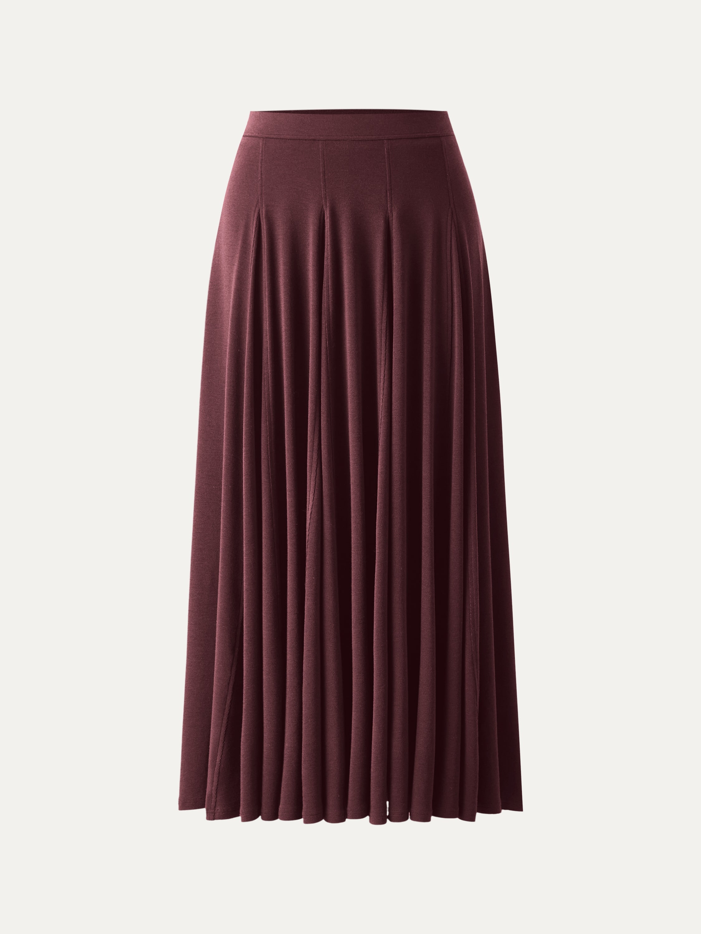 Eco-MiYaMoon® Godet Hem Pull-on Maxi Skirt