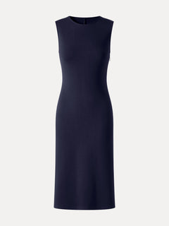 Ponte Round Neck Column Midi Dress