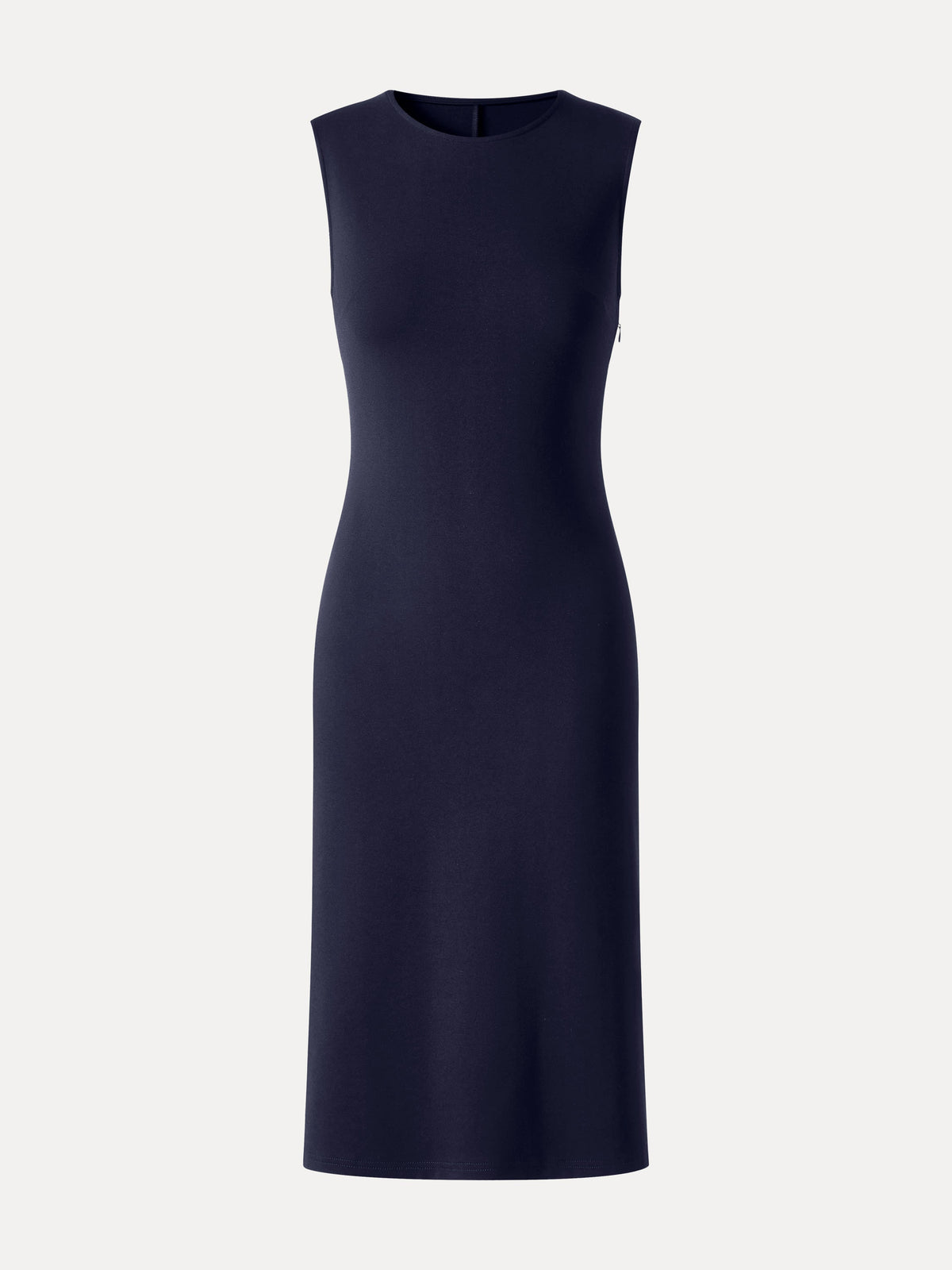 Ponte Round Neck Column Midi Dress