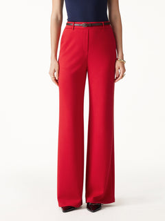 TravelEase Lyocell Spacer High-Rise Wide Leg Pants with Pockets