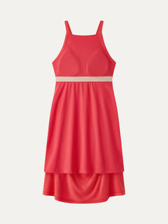 CoolTouch Square Neck Ruched Mini Bra Dress