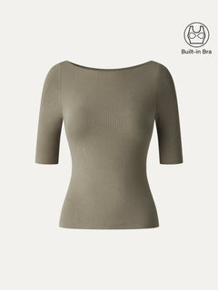 Eco-Mousse® Elbow Sleeve Bra Top