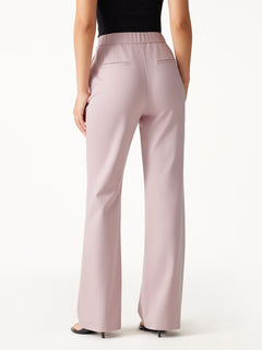 Ponte High-Rise Slim Flared Pants with Pockets