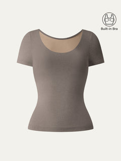 Scoop Neck Cotton New Airy Bra Top