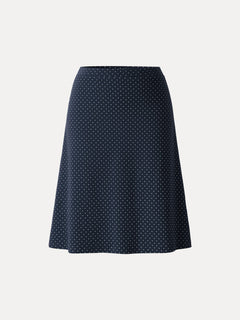 Stretch Cotton Polka Dot A-Line Flare Skirt Limited Edition