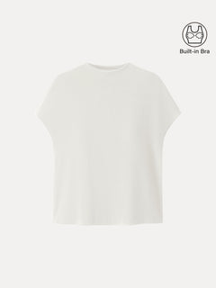 Eco-Mousse® Mock Neck Short Sleeve Bra Top