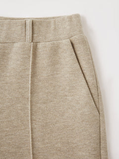 2Pcs Set Collared Surplice Top & High Waisted Straight Leg Pull On Pant
