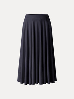 Lyocell Blend Volume Skirt with Pockets