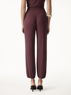 Wrinkle-Free Ultra-soft Mid-Rise Cropped Lounge Pants with Pockets