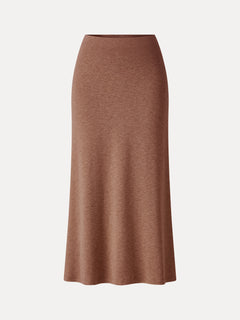 Eco-Mousse® Side-Slit A-Line Midi Skirt