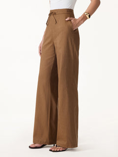 Drawstring Wide Leg Pant with Pockets