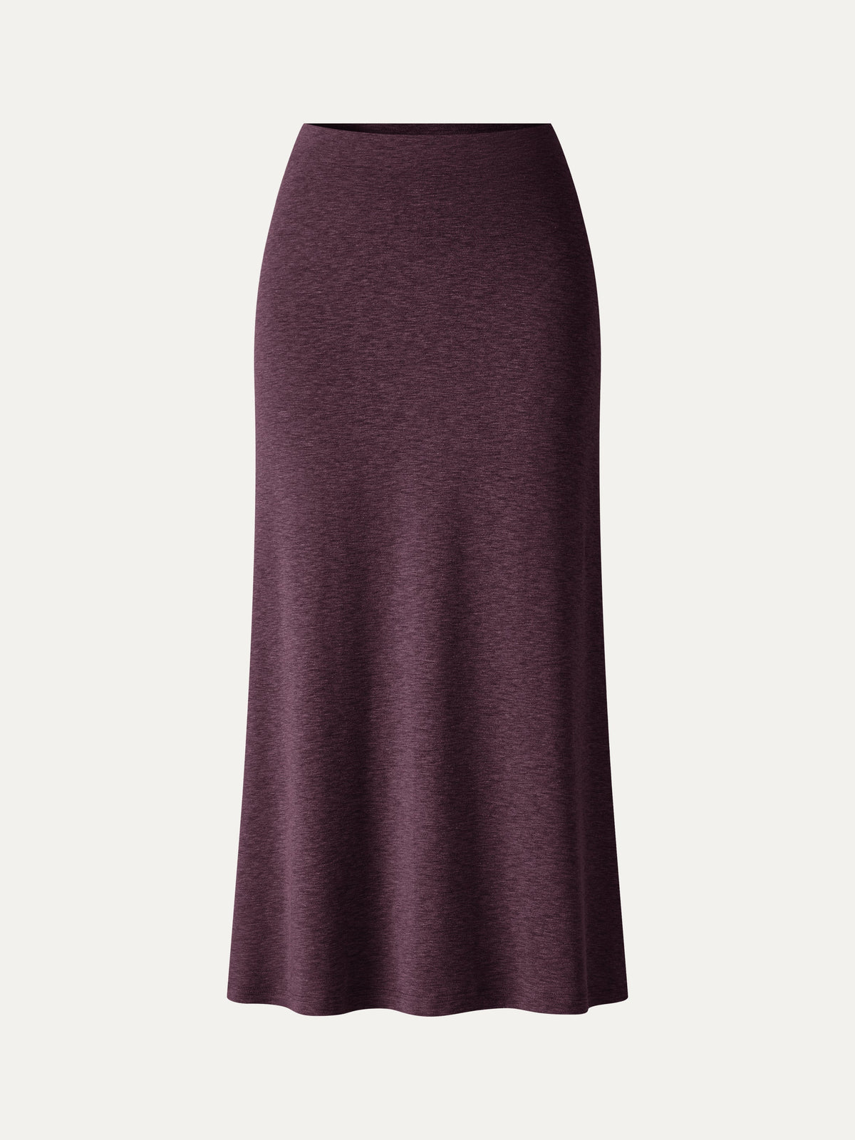 Eco-Mousse® Side-Slit A-Line Midi Skirt