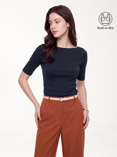 Eco-Mousse® Elbow Sleeve Bra Top