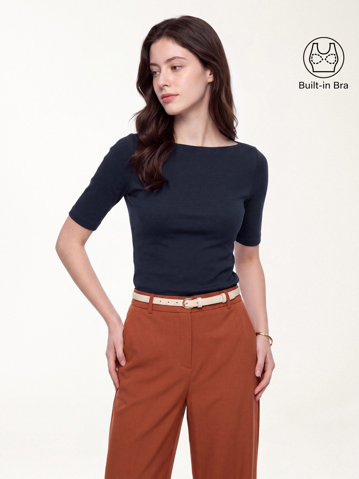 Eco-Mousse® Elbow Sleeve Bra Top