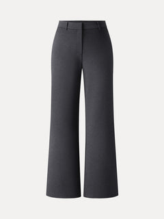 Ponte Mid-Rise Wide-Leg Pants with Pockets