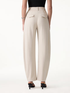 CoolTouch Stretch Ponte High Rise Cropped Barrel Pants