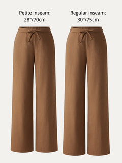 Drawstring Wide Leg Pant with Pockets