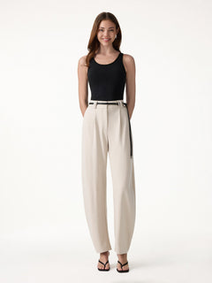 CoolTouch Stretch Ponte High Rise Cropped Barrel Pants