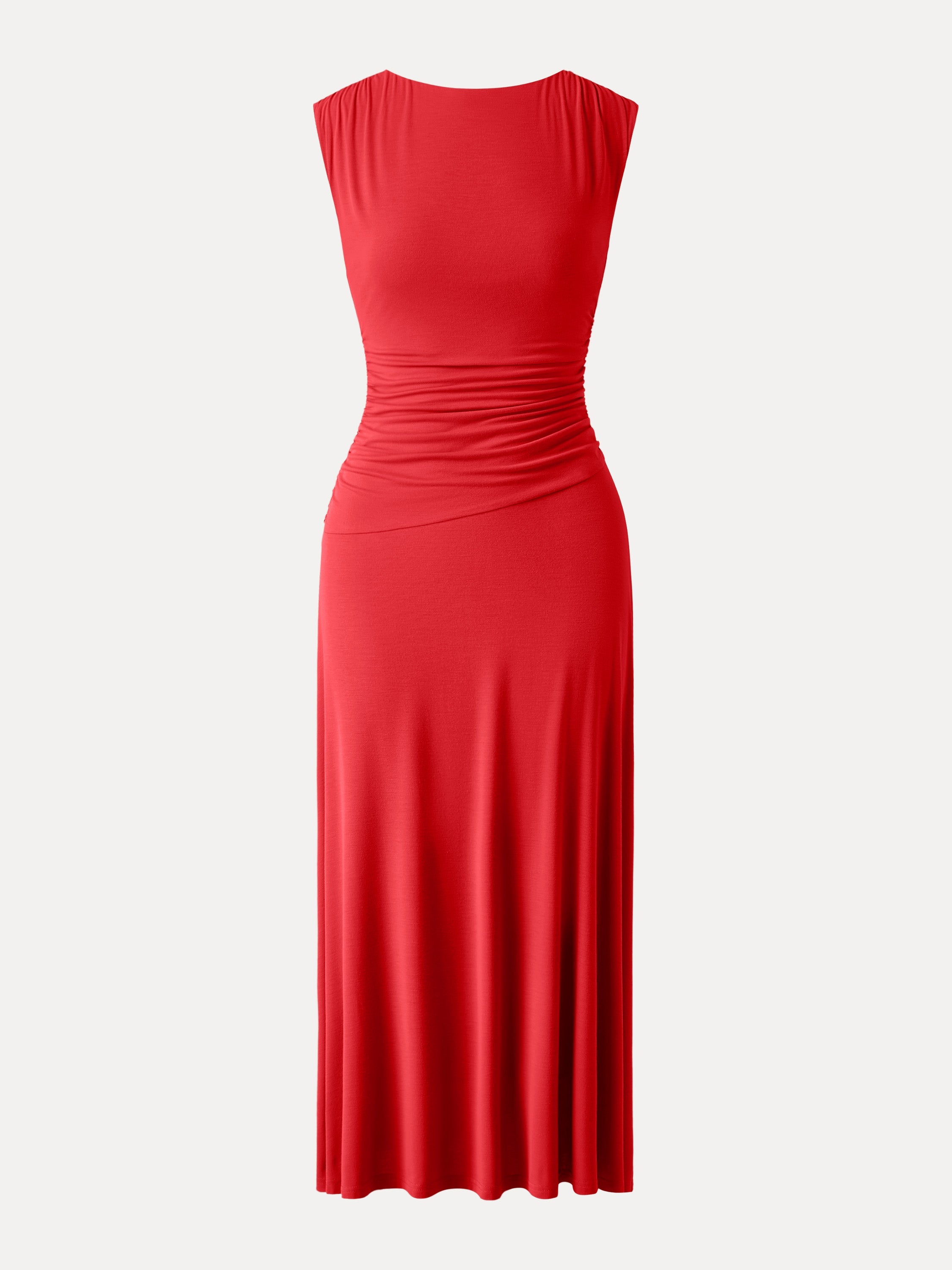 Breezy Cooling Side Ruched Maxi Dress