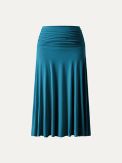 Flowy Side A-line Midi Skirt