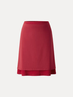 Stretch Cotton Polka Dot A-Line Flare Skirt Limited Edition