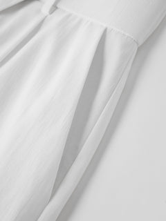 Not-See-Thru Linen-Like A-Line Shorts