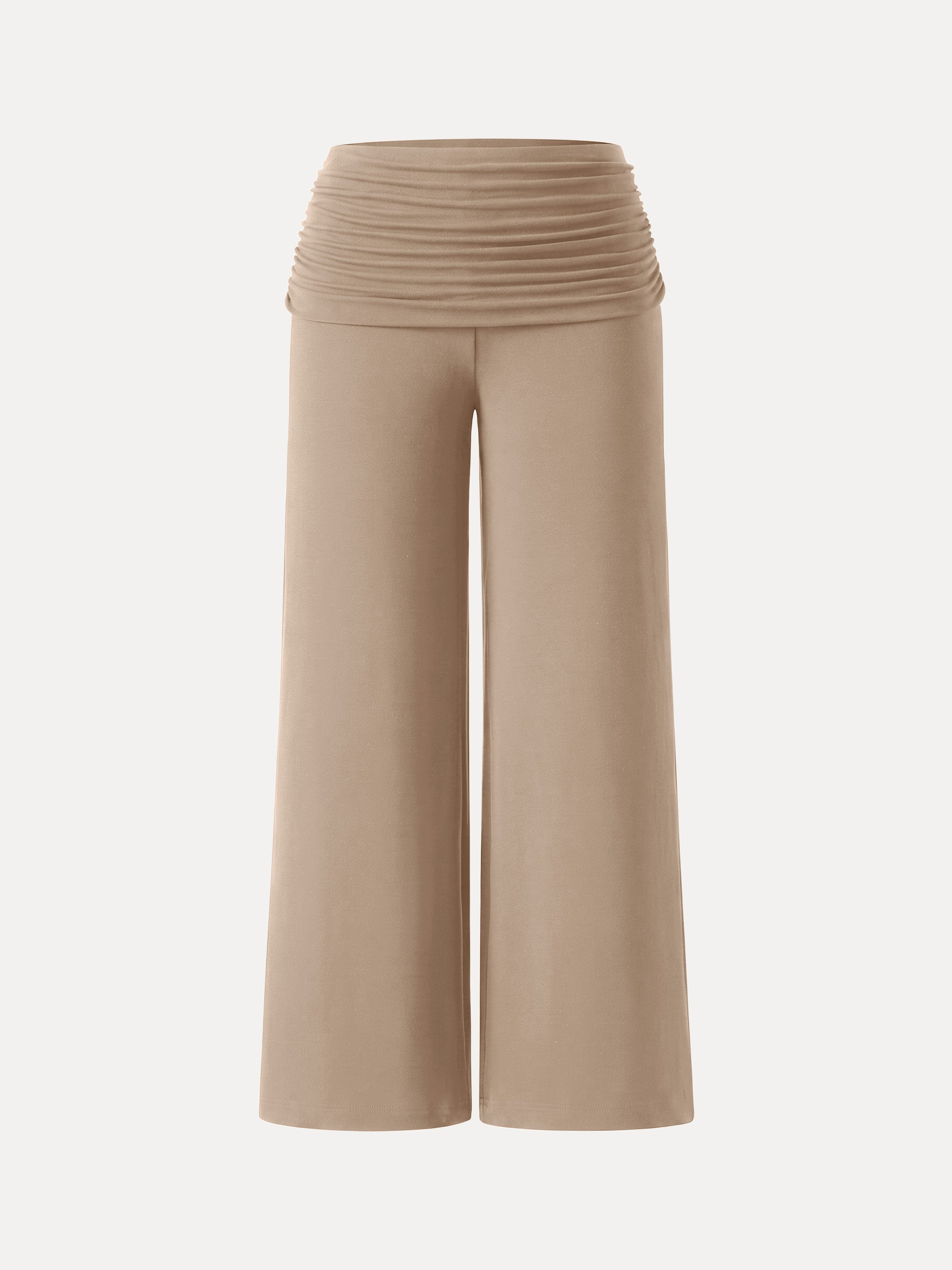 Non-Itchy Wool Blend Drapey Wide Leg Pull-on Pants with Pockets