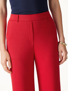 TravelEase Lyocell Spacer High-Rise Wide Leg Pants with Pockets