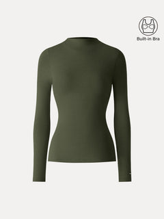 ProWarm Mockneck Long Sleeve Bra Top