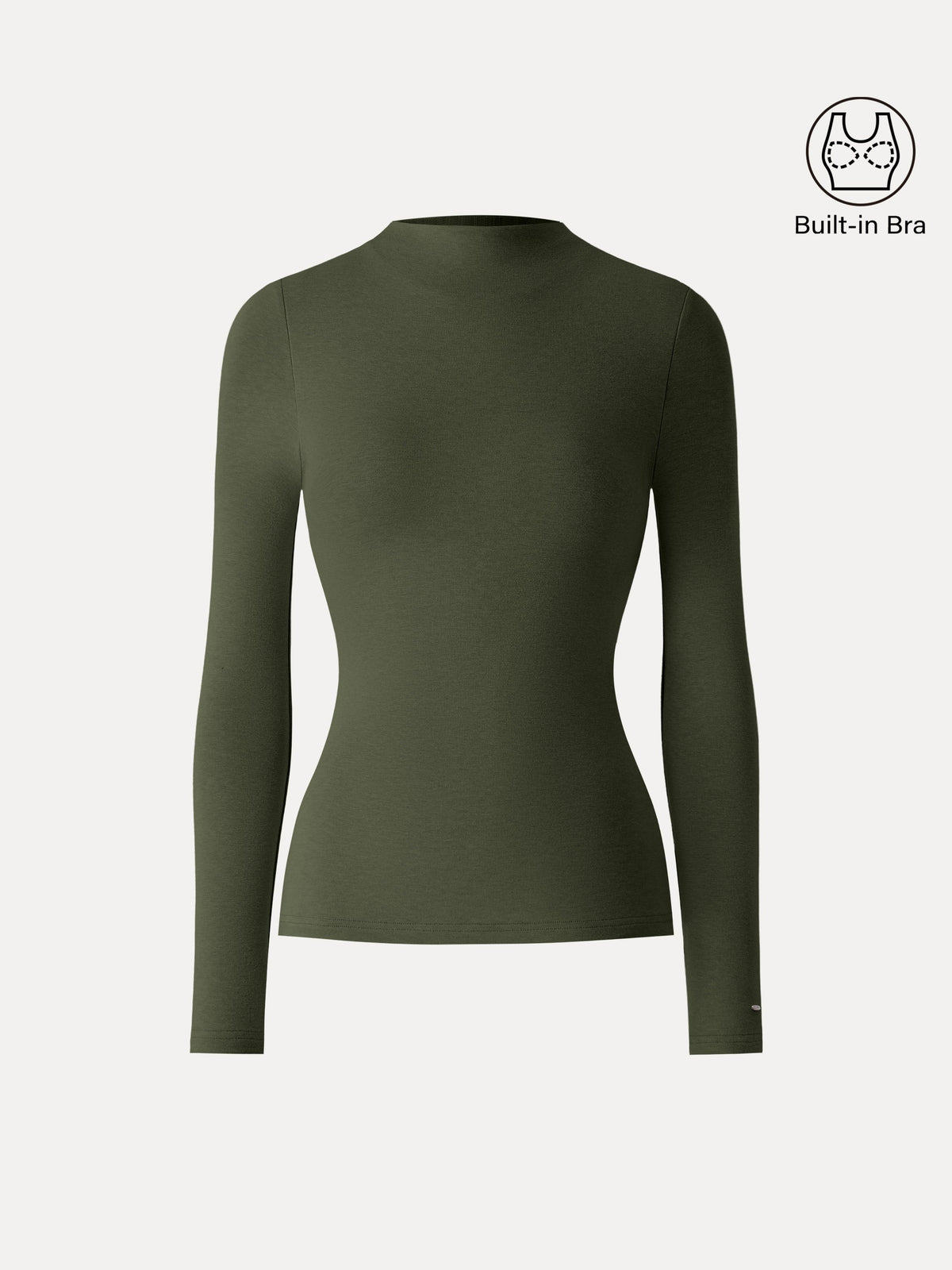 ProWarm Mockneck Long Sleeve Bra Top