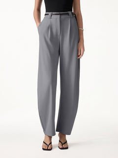 CoolTouch Stretch Ponte High Rise Cropped Barrel Pants