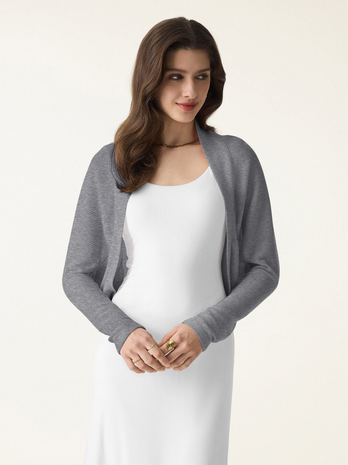 Classic Cozy Knit Shrug Sweater