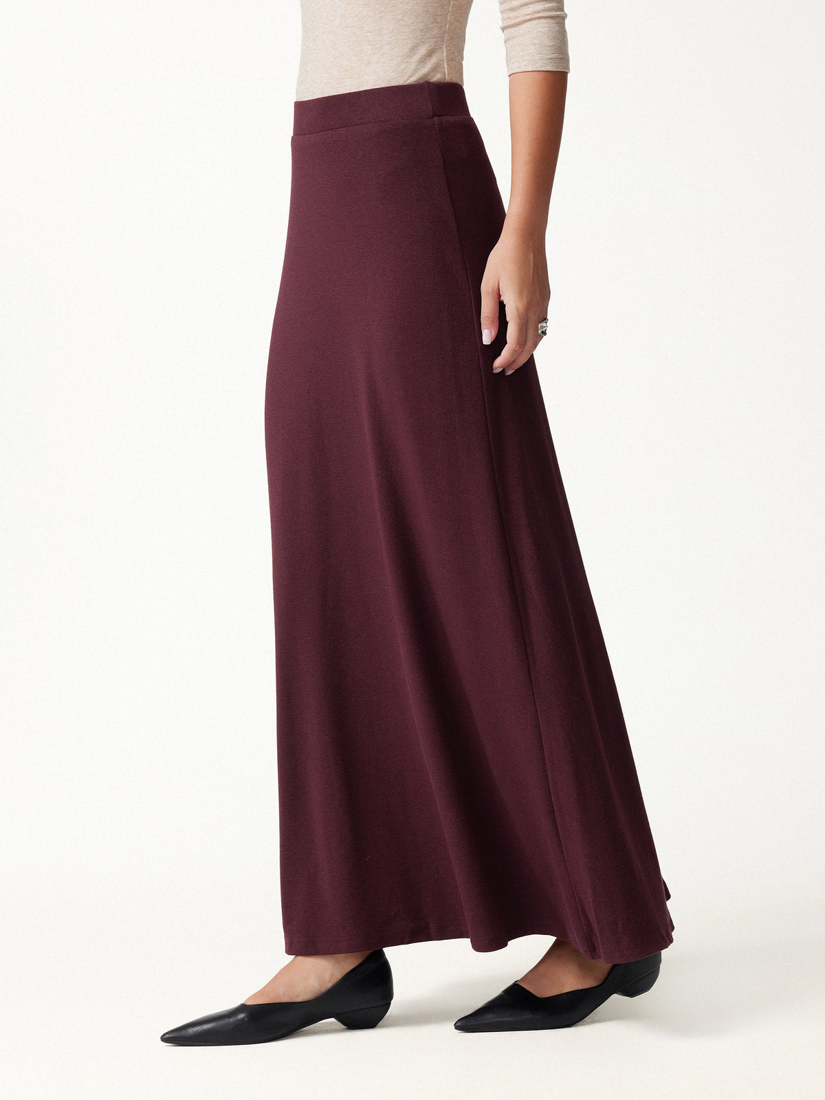 Eco-Mousse® High-Rise A-Line Maxi Skirt