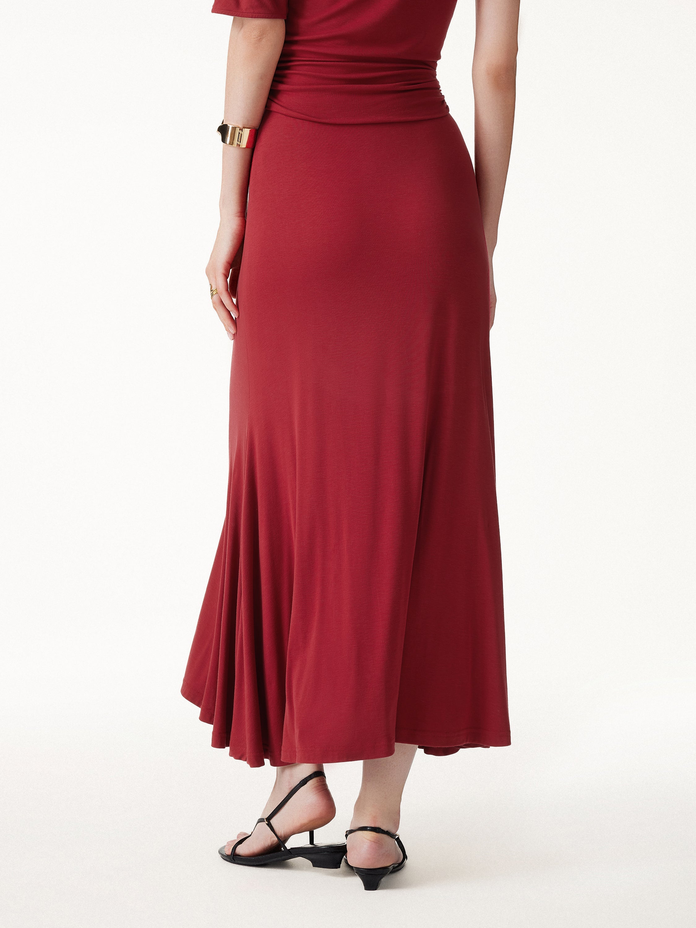 CoolTouch Flowy Maxi Flared Skirt