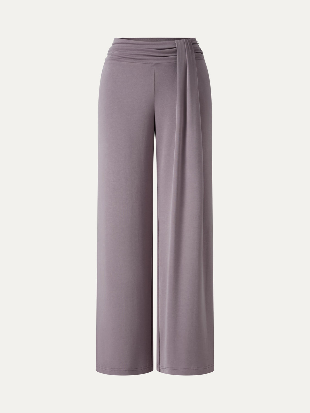 Mid-Rise Relaxed Wide-Leg Lounge Pants