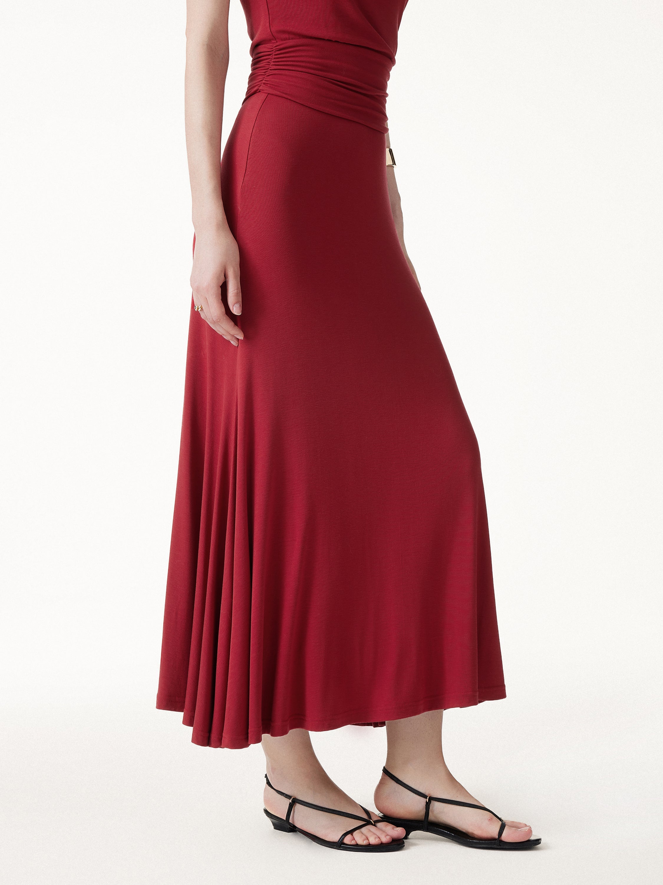 CoolTouch Flowy Maxi Flared Skirt