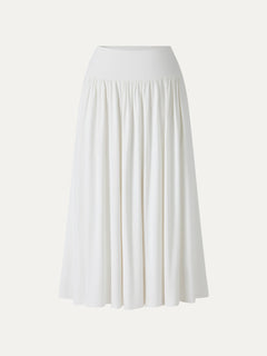 SkinKiss Mid Rise Gathered Midi Skirt with Pockets
