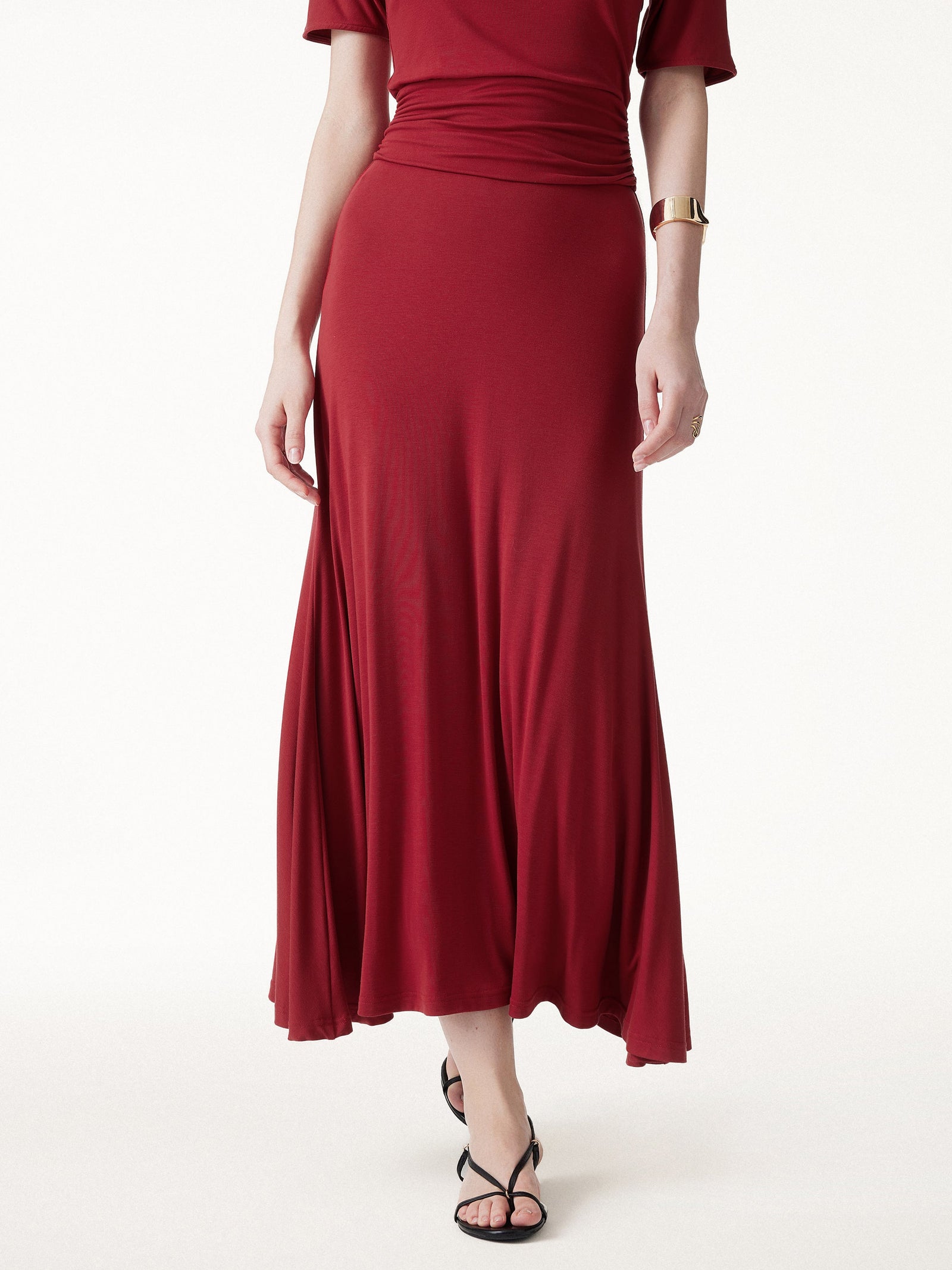 CoolTouch Flowy Maxi Flared Skirt