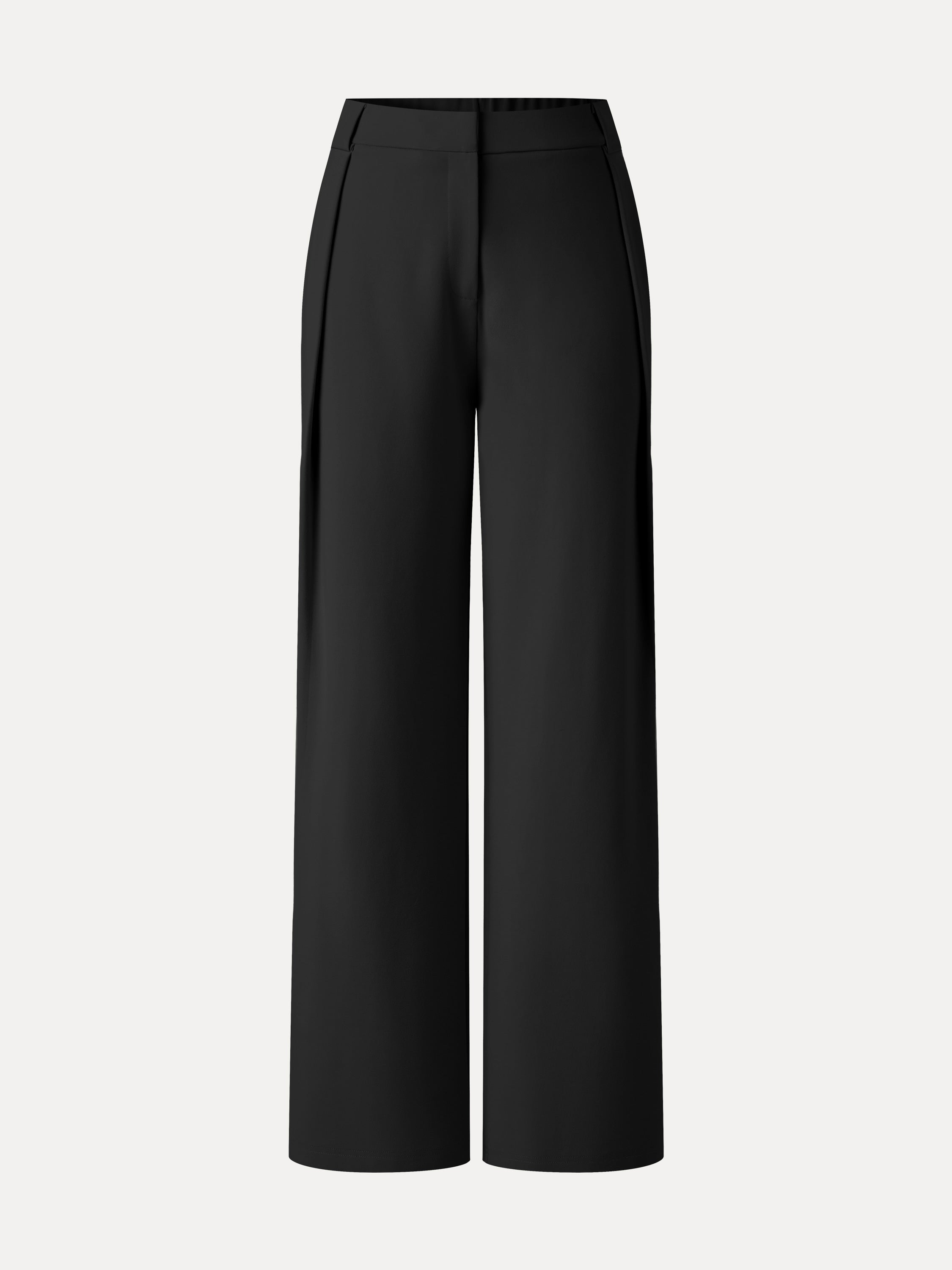Ponte High-Rise Straight-Leg Pants with Pockets