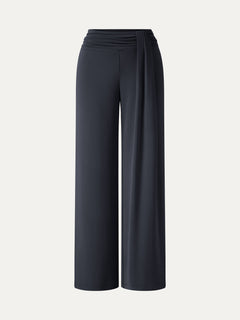 Mid-Rise Relaxed Wide-Leg Lounge Pants