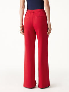 TravelEase Lyocell Spacer High-Rise Wide Leg Pants with Pockets