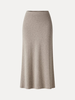 Eco-Mousse® Side-Slit A-Line Midi Skirt