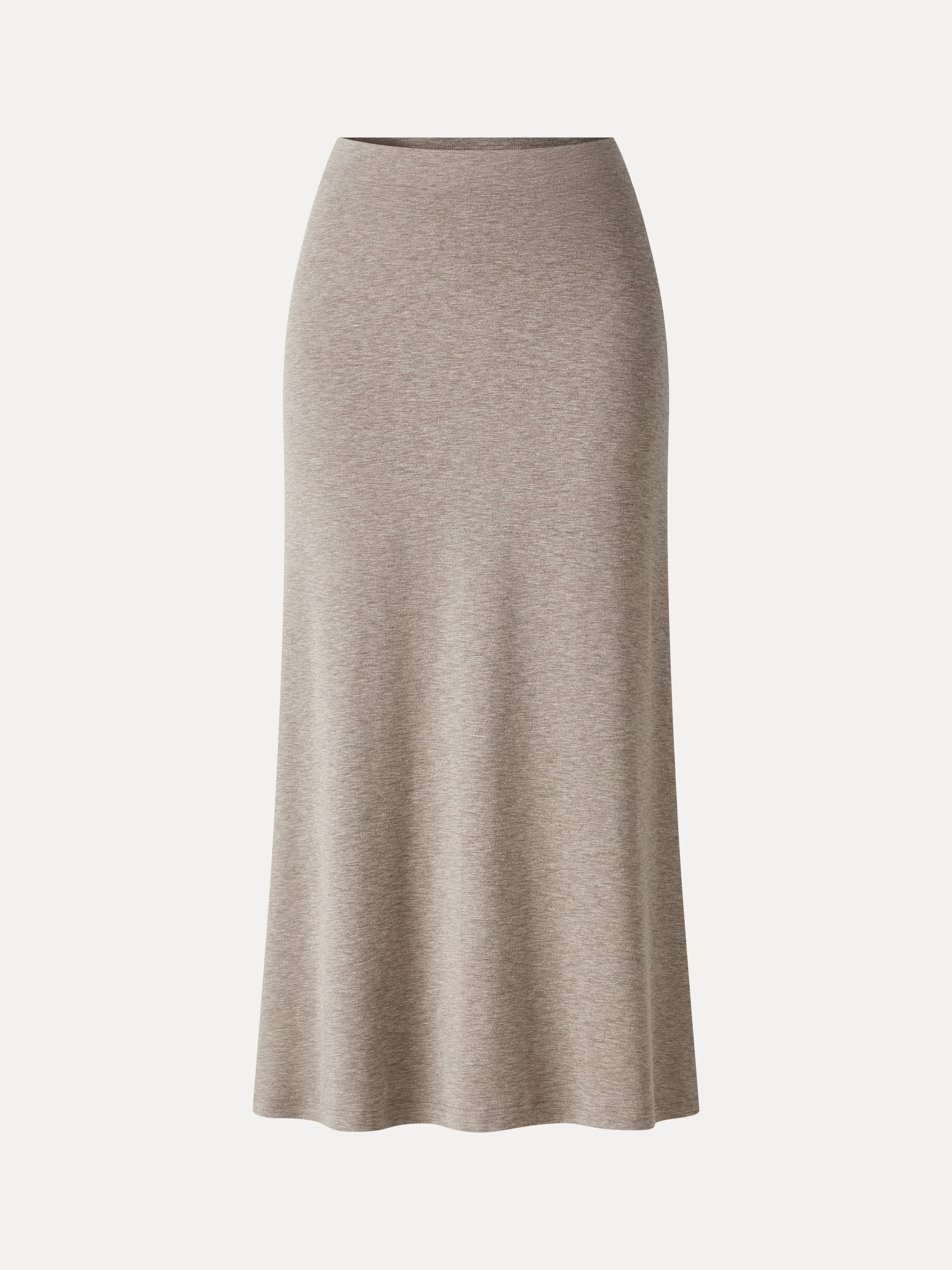 Eco-Mousse® Side-Slit A-Line Midi Skirt