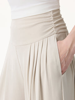 2Pcs Set Halter Neck Bra Tank & Tucked Pant with Pockets