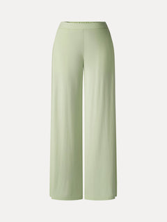 Ponte Mid Rise Wide Leg Pants with Pockets