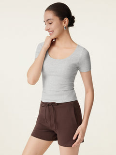 Scoop Neck Cotton New Airy Bra Top