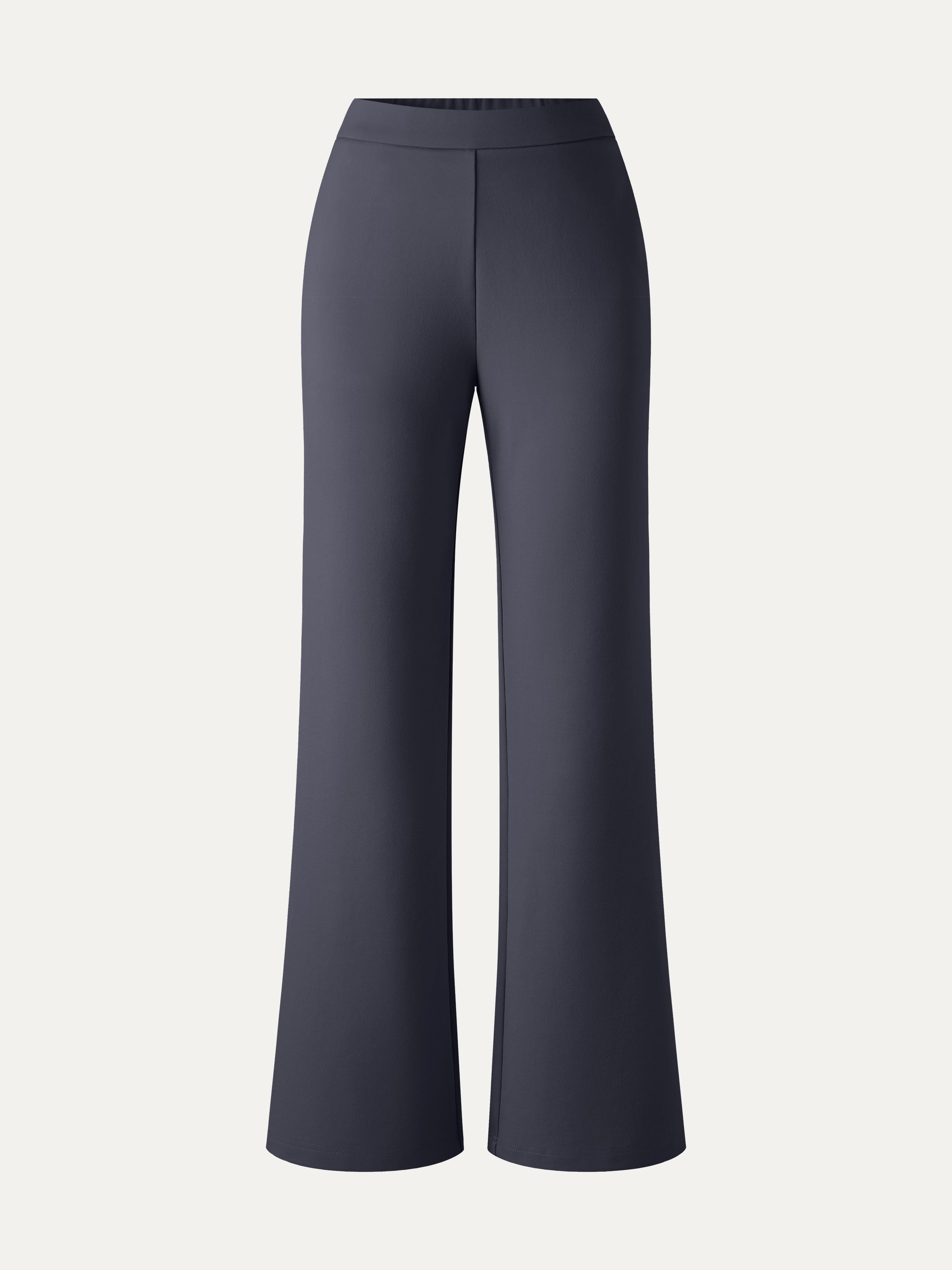 Ponte High-Rise Slim Flared Pants with Pockets